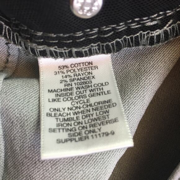 Liz Claiborne Classic Skinny Capris Moss Gray 10 - Picture 7 of 12